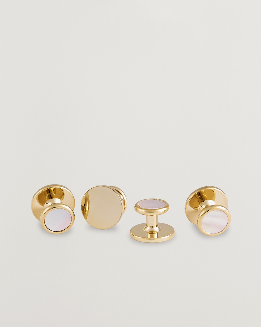 Mies | Kalvosinnapit | Amanda Christensen | Cufflink & Shirt Studs Set Gold