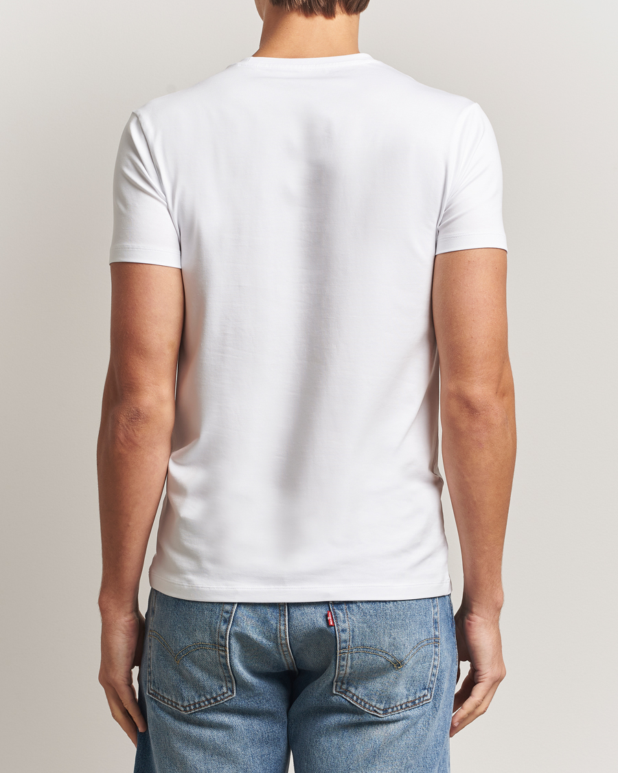 Mies | T-paidat | Falke | 2-Pack Cotton Crew Neck T-Shirt White