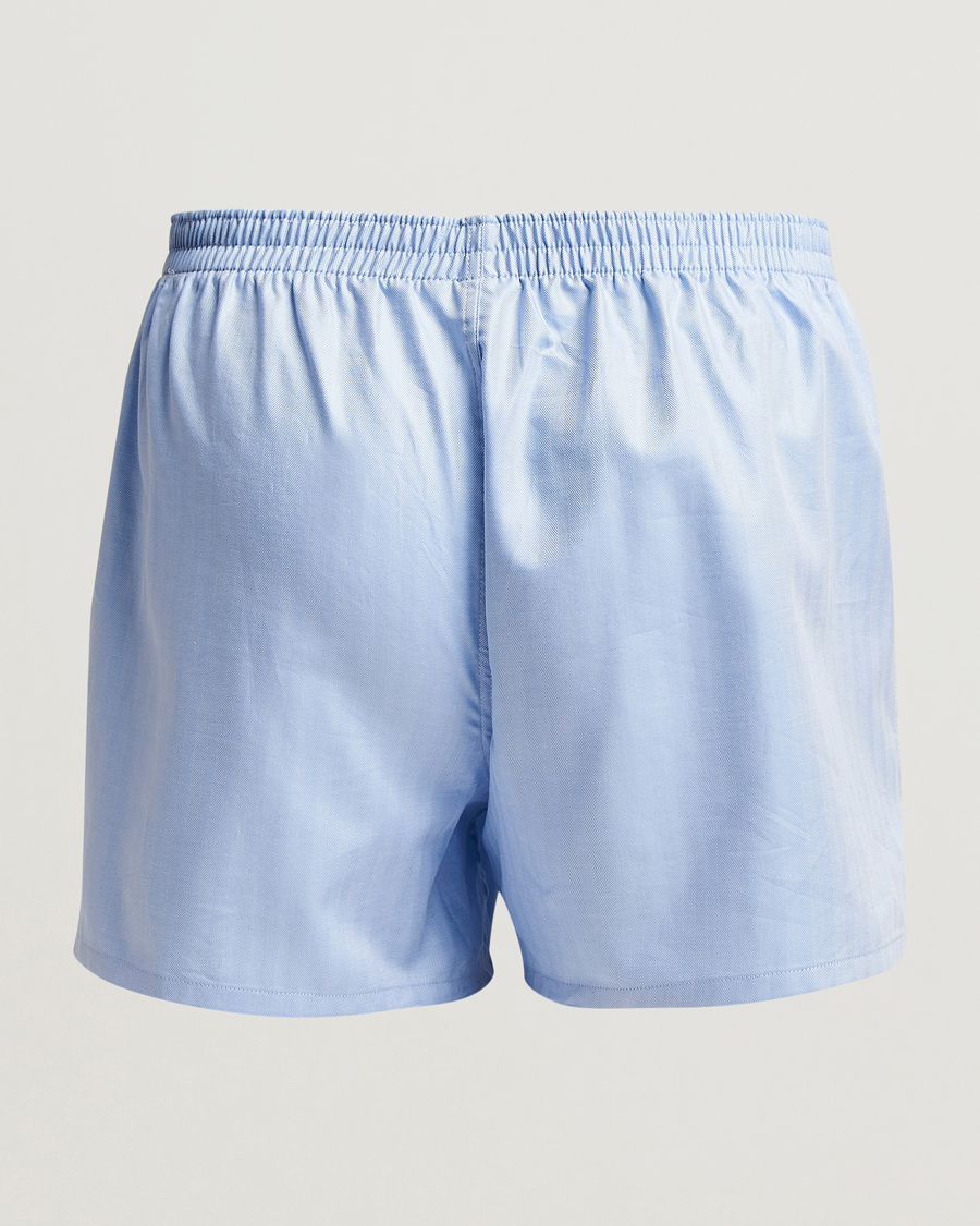 Mies | Alusvaatteet | Falke | Cotton Woven Boxer Shorts Light Blue