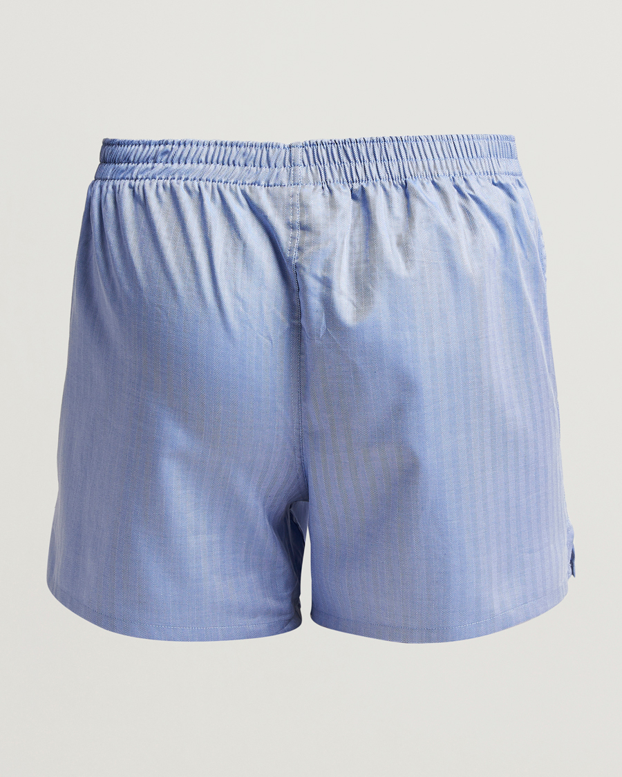 Mies | Alusvaatteet | Falke | Cotton Woven Boxer Shorts Ocean Blue