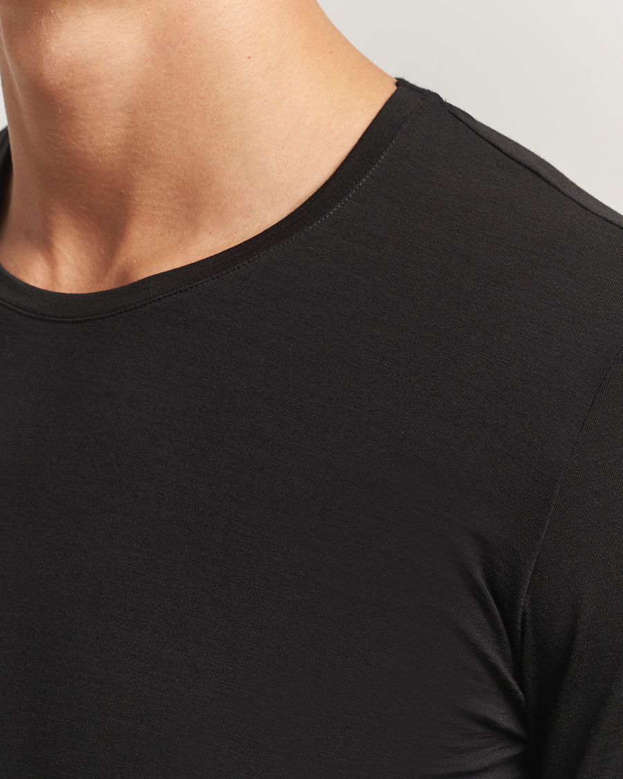Mies | T-paidat | Falke | Clima Wool Wool Long Sleeve T-Shirt Black