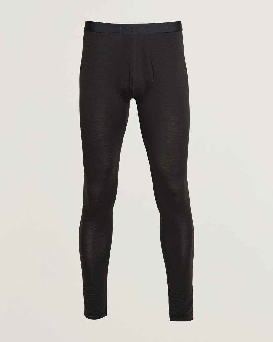 Mies | Alusvaatteet | Falke | Clima Wool Long Tights Black
