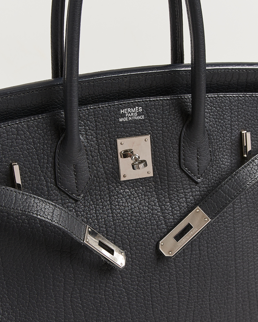 Mies | Pre-Owned & Vintage Bags | Hermès Pre-Owned | Birkin 35 Fjord Leather Black