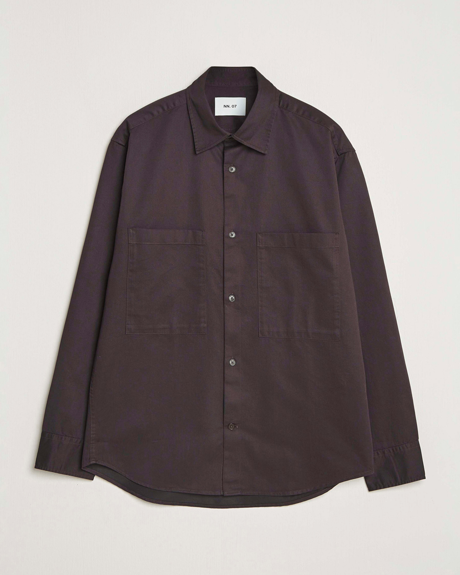 Mies | Kauluspaidat | NN07 | Freddy Tencel Workwear Shirt Dusky Port