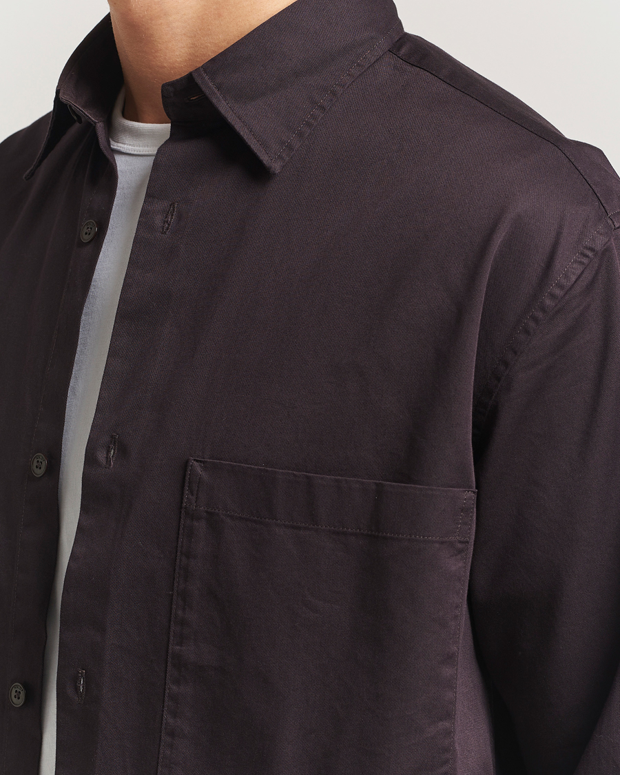 Mies | Kauluspaidat | NN07 | Freddy Tencel Workwear Shirt Dusky Port