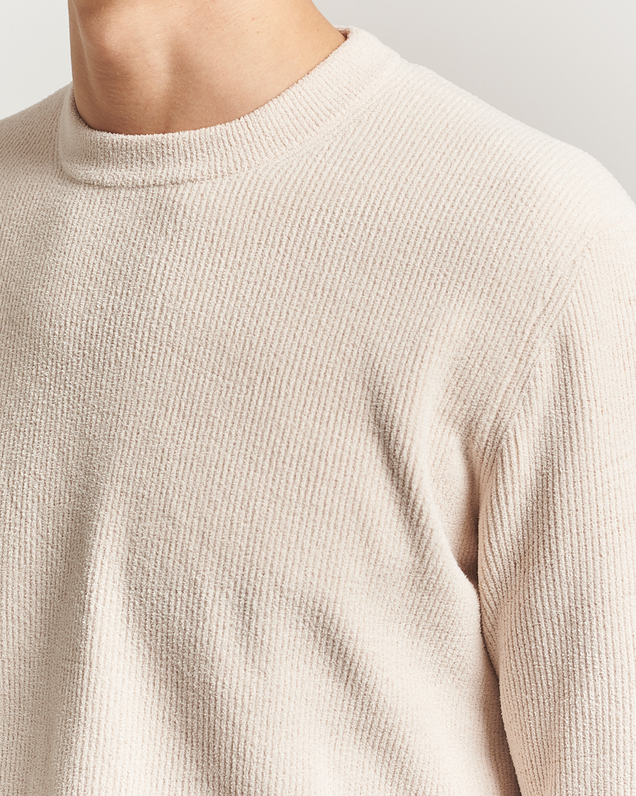 Mies | Puserot | NN07 | Danny Rib Knitted Crew Neck Ivory