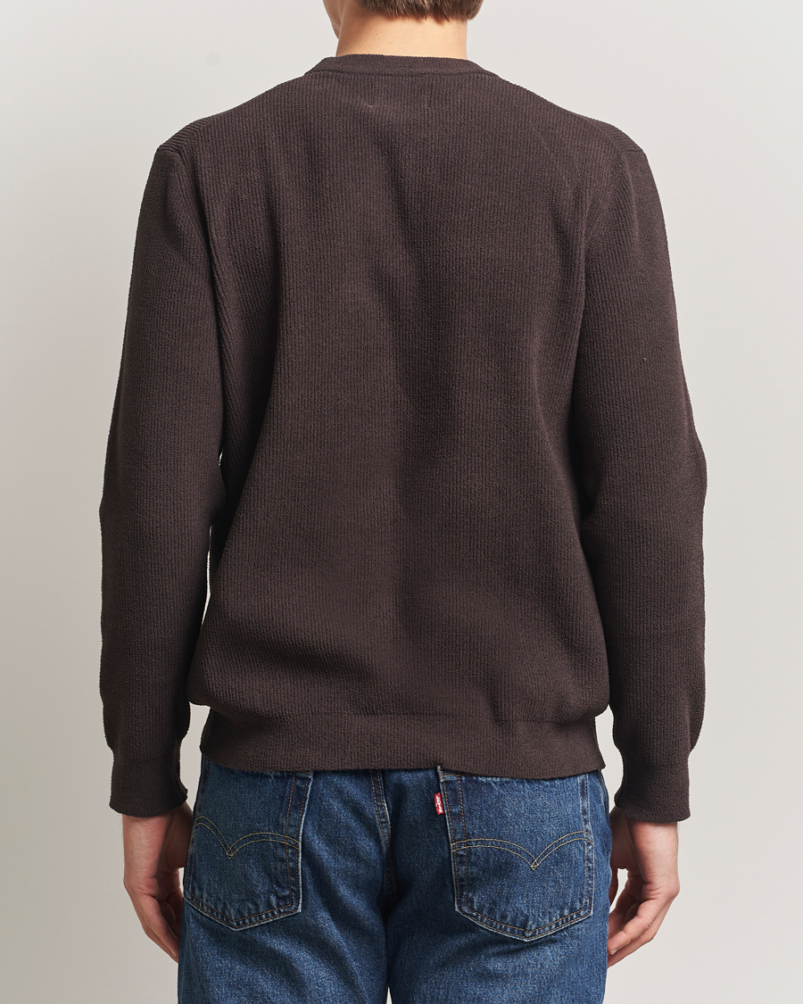 Mies | Puserot | NN07 | Danny Rib Knitted Crew Neck Dusky Port