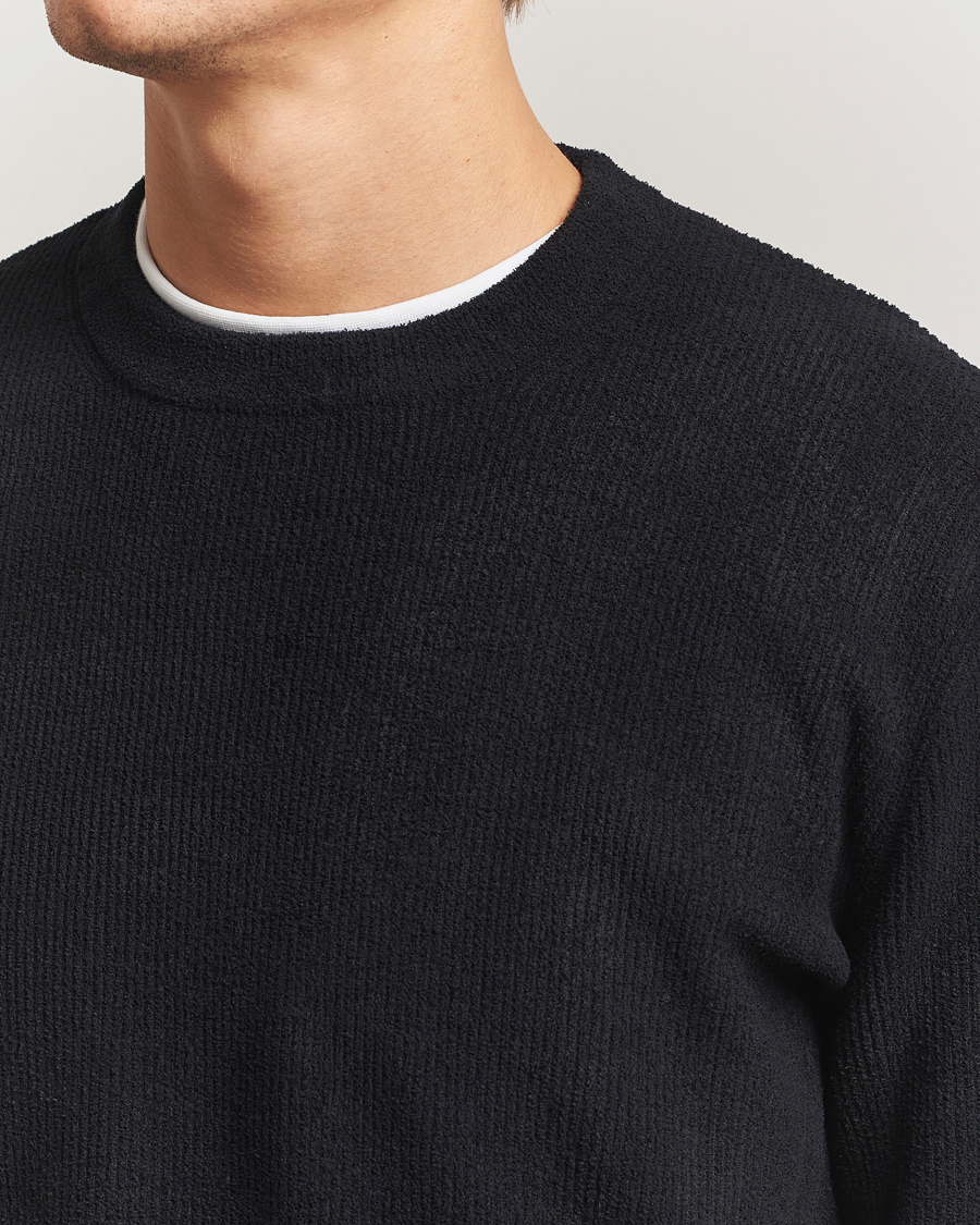 Mies | Puserot | NN07 | Danny Rib Knitted Crew Neck Black
