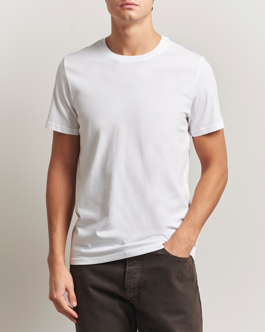 Mies | T-paidat | NN07 | Percy Crew Neck T-Shirt White