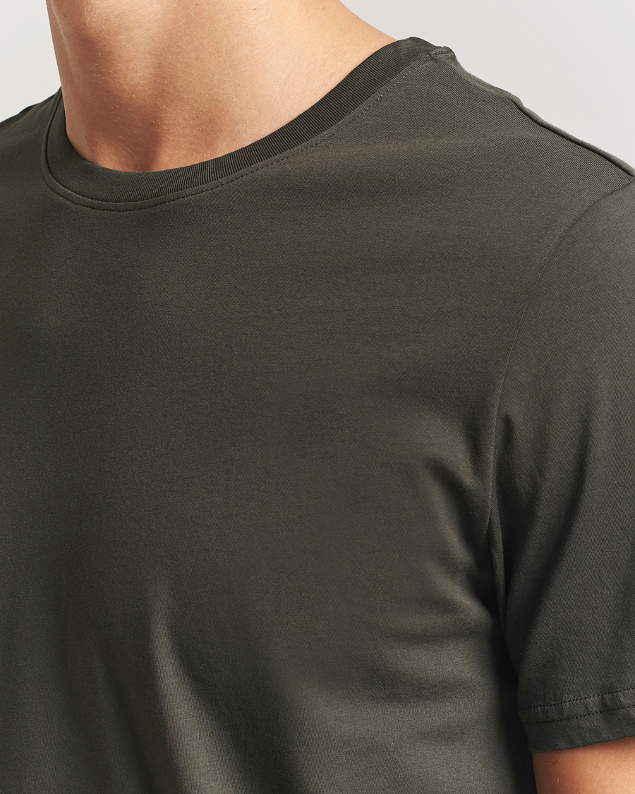 Mies | T-paidat | NN07 | Percy Crew Neck T-Shirt Dark Army