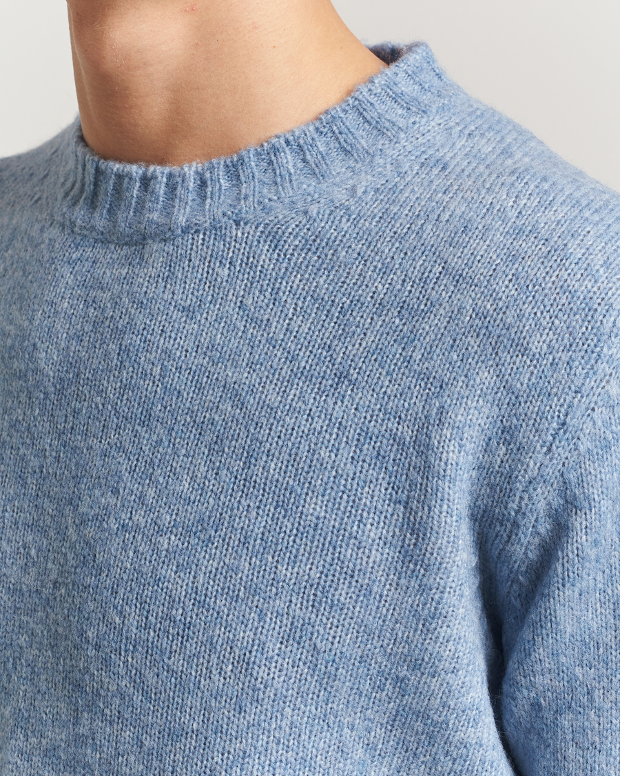 Mies | Puserot | NN07 | Lee Wool Knitted Sweater Denim Blue