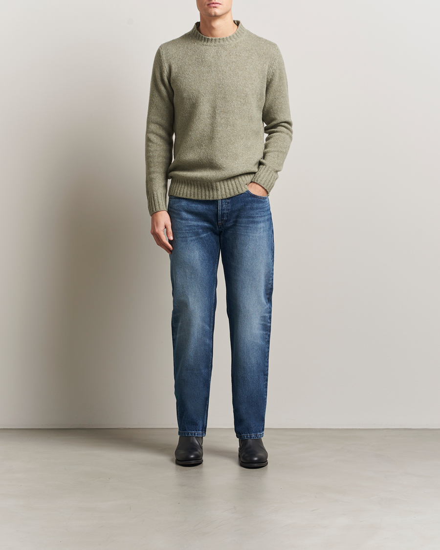 Mies | Puserot | NN07 | Lee Wool Knitted Sweater Valley Green