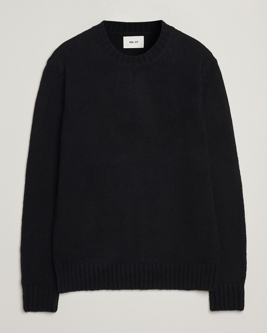 Mies | Puserot | NN07 | Lee Wool Knitted Sweater Black