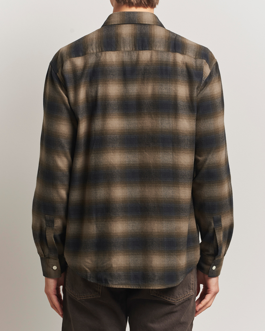 Mies | Kauluspaidat | NN07 | Deon Flannel Checked Shirt Black/Green