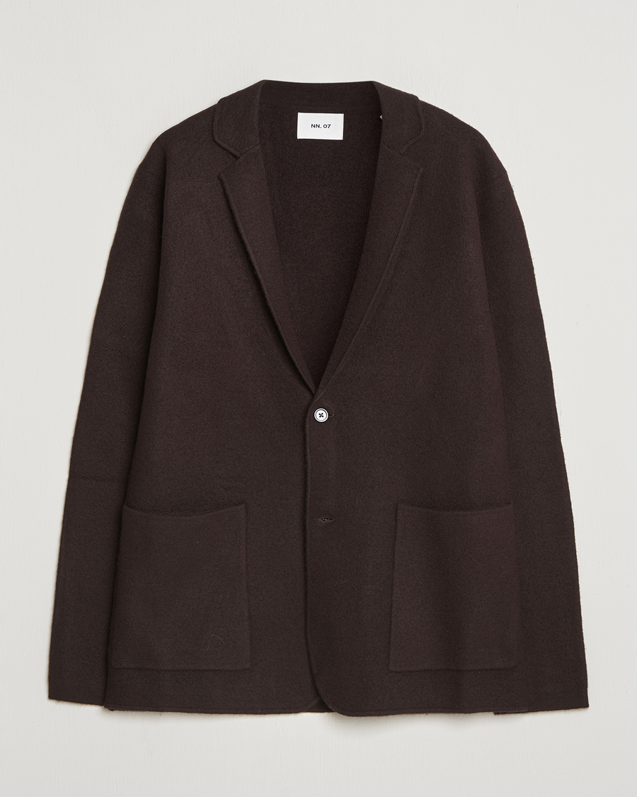 Mies | Pikkutakit | NN07 | Lucas Boiled Wool Blazer Dusky Port
