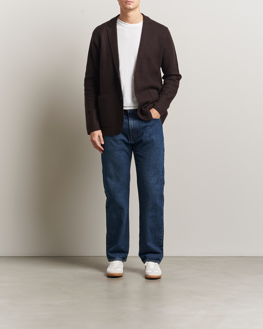 Mies | Pikkutakit | NN07 | Lucas Boiled Wool Blazer Dusky Port