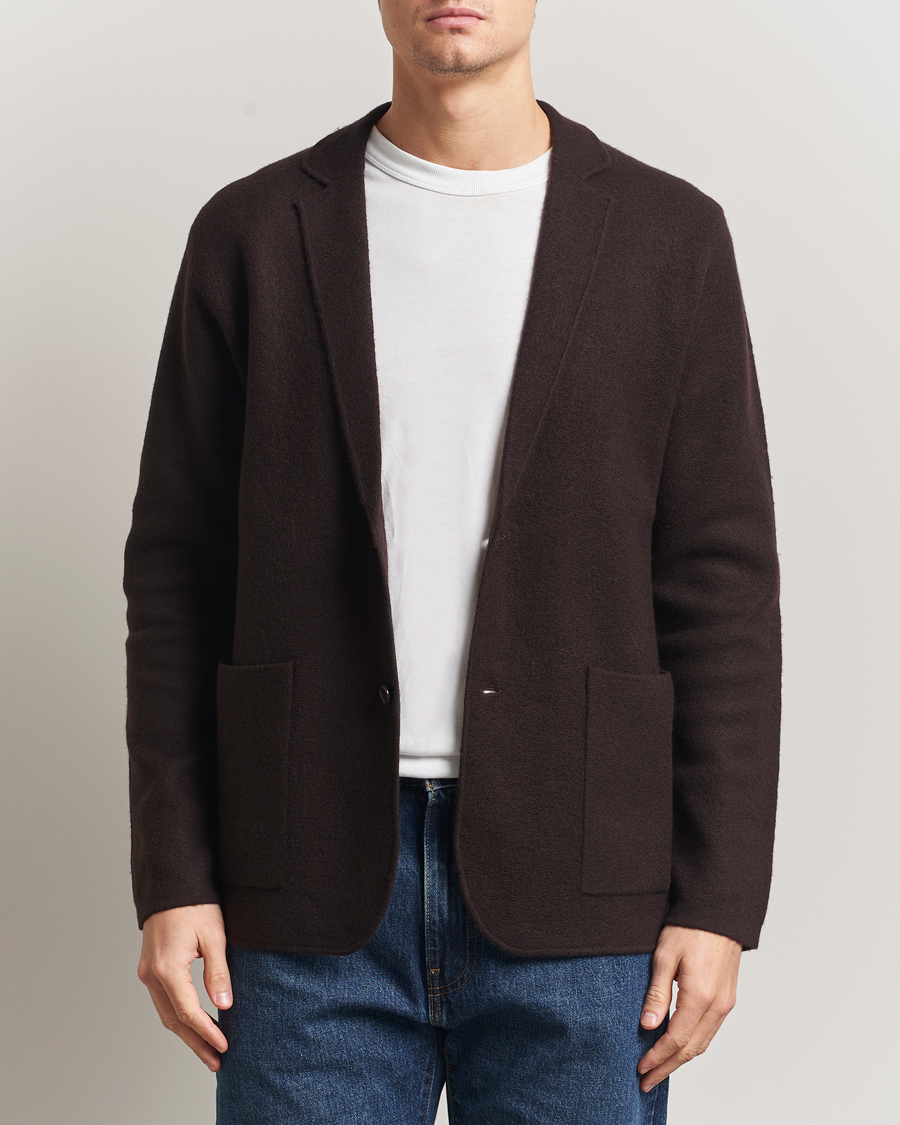 Mies | Pikkutakit | NN07 | Lucas Boiled Wool Blazer Dusky Port