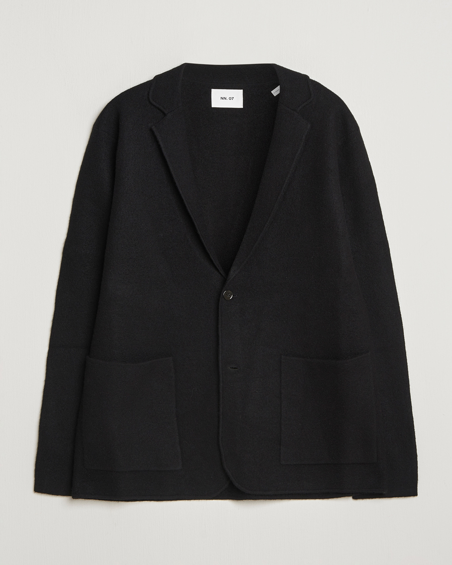 Mies | Pikkutakit | NN07 | Lucas Boiled Wool Blazer Black