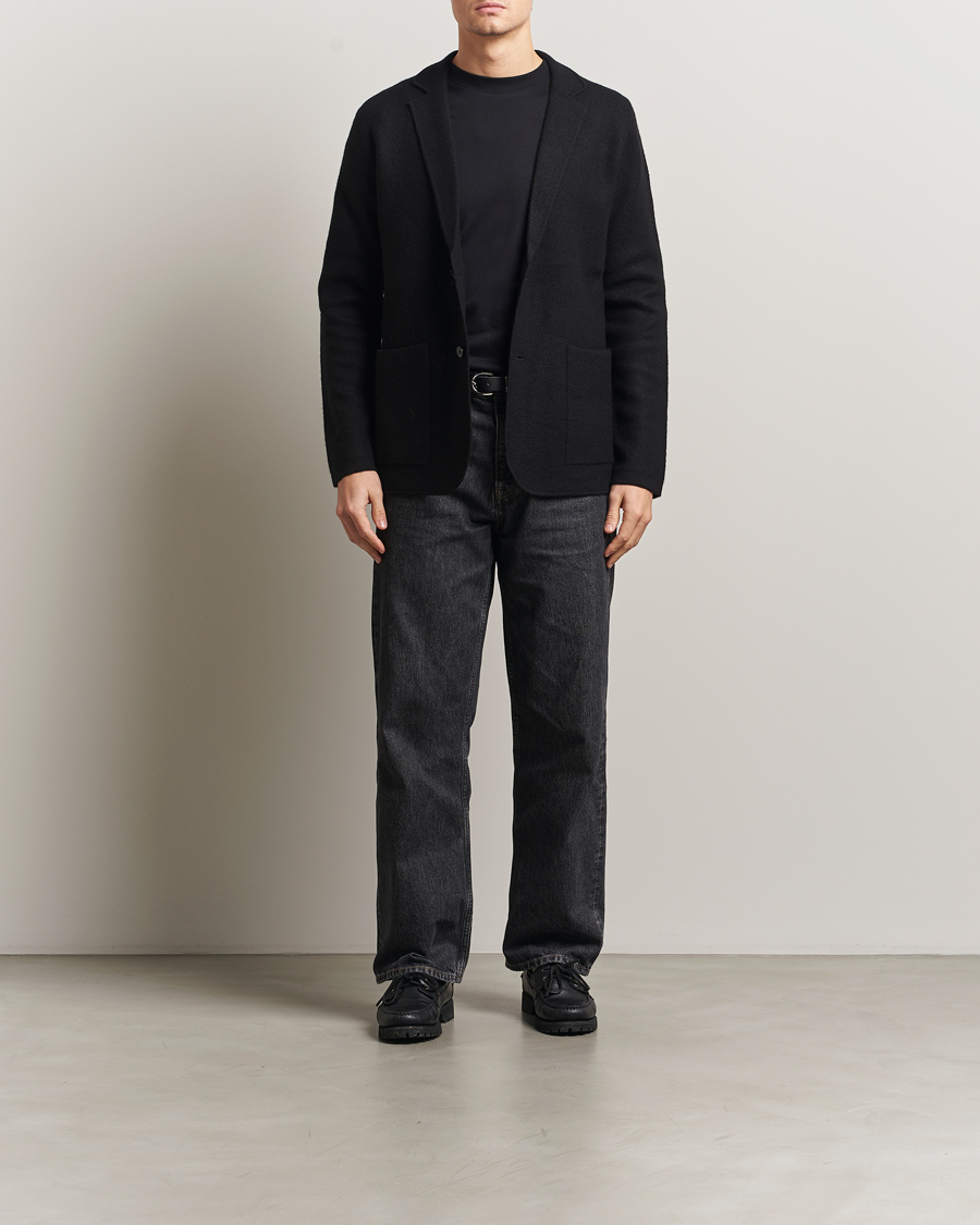 Mies | Pikkutakit | NN07 | Lucas Boiled Wool Blazer Black