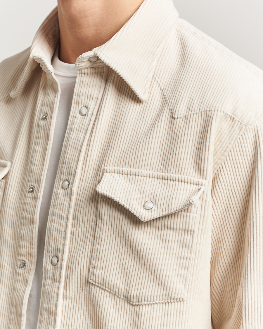 Mies | Kauluspaidat | NN07 | Ricky Corduroy Overshirt Ivory