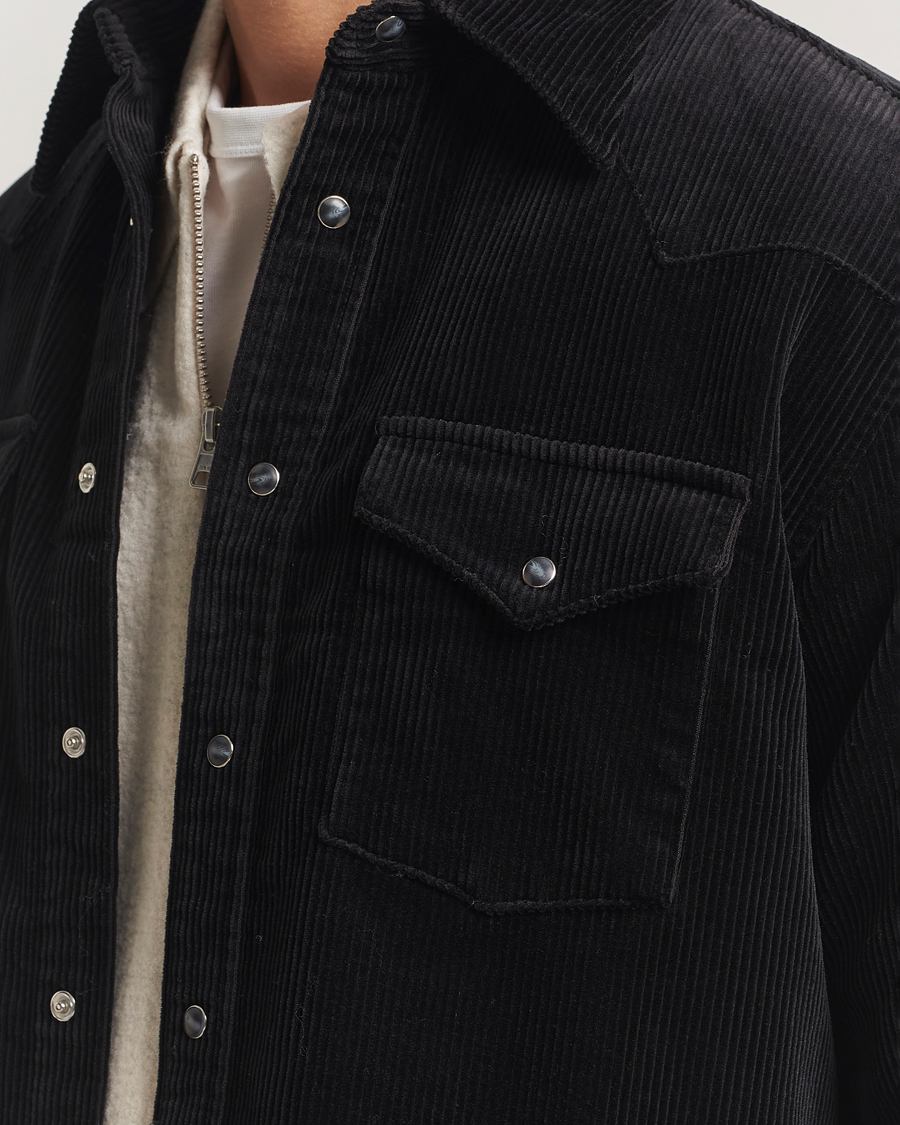 Mies | Kauluspaidat | NN07 | Ricky Corduroy Overshirt Black