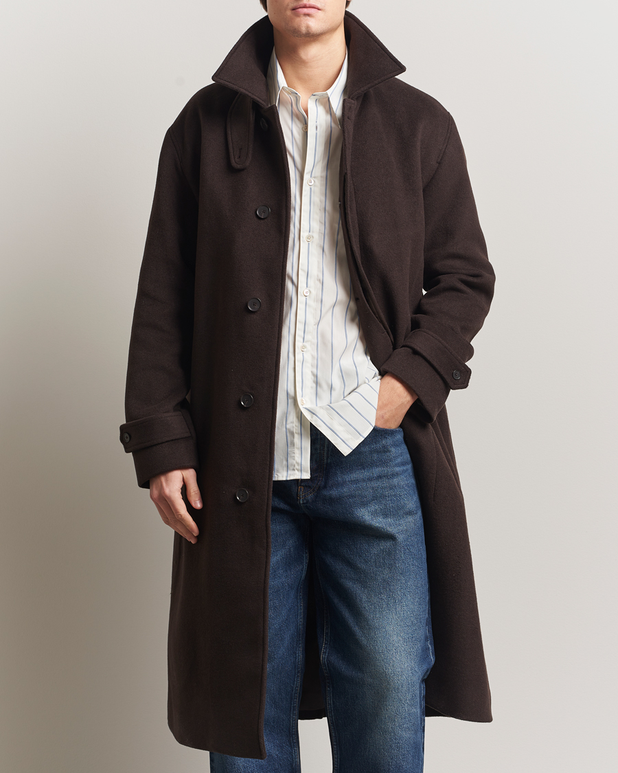 Mies | Takit | NN07 | Gibson Wool Coat Demitasse Brown