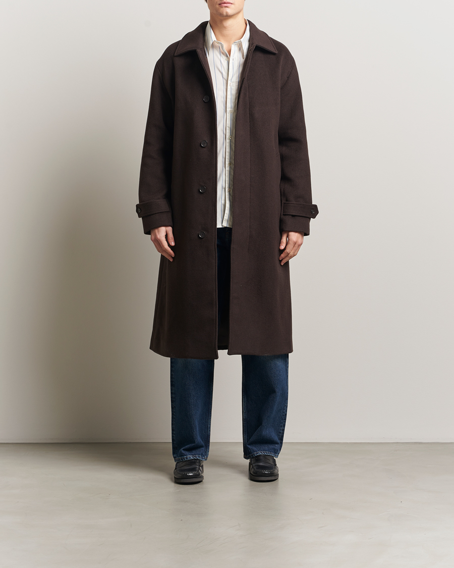 Mies | Takit | NN07 | Gibson Wool Coat Demitasse Brown
