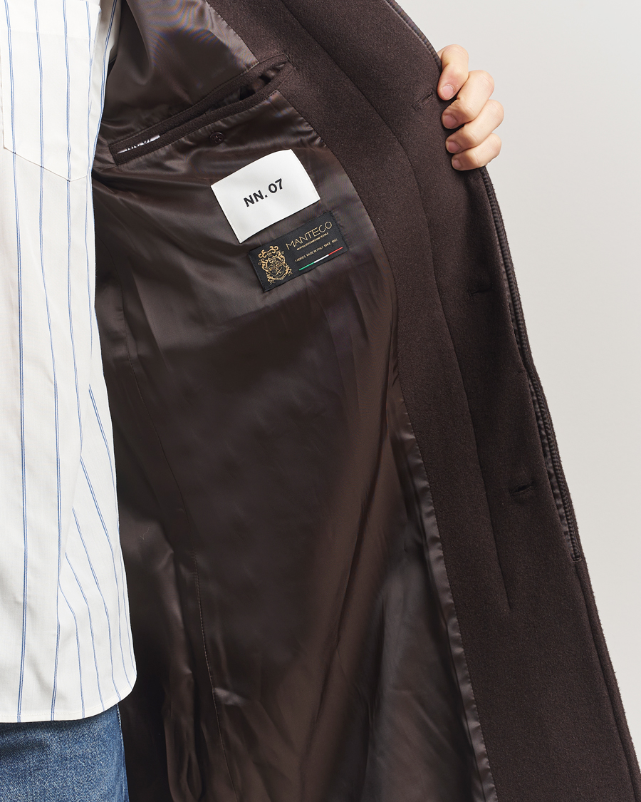 Mies | Takit | NN07 | Gibson Wool Coat Demitasse Brown