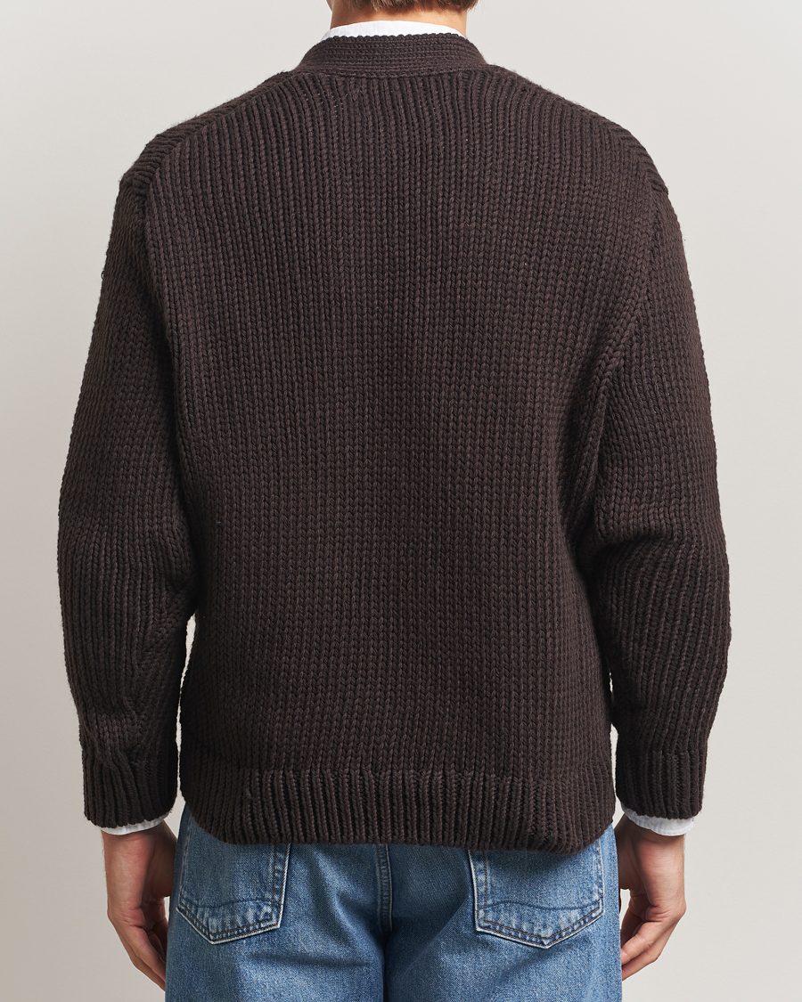 Mies | Puserot | NN07 | Mika Knitted Flower Cardigan Dusky Port