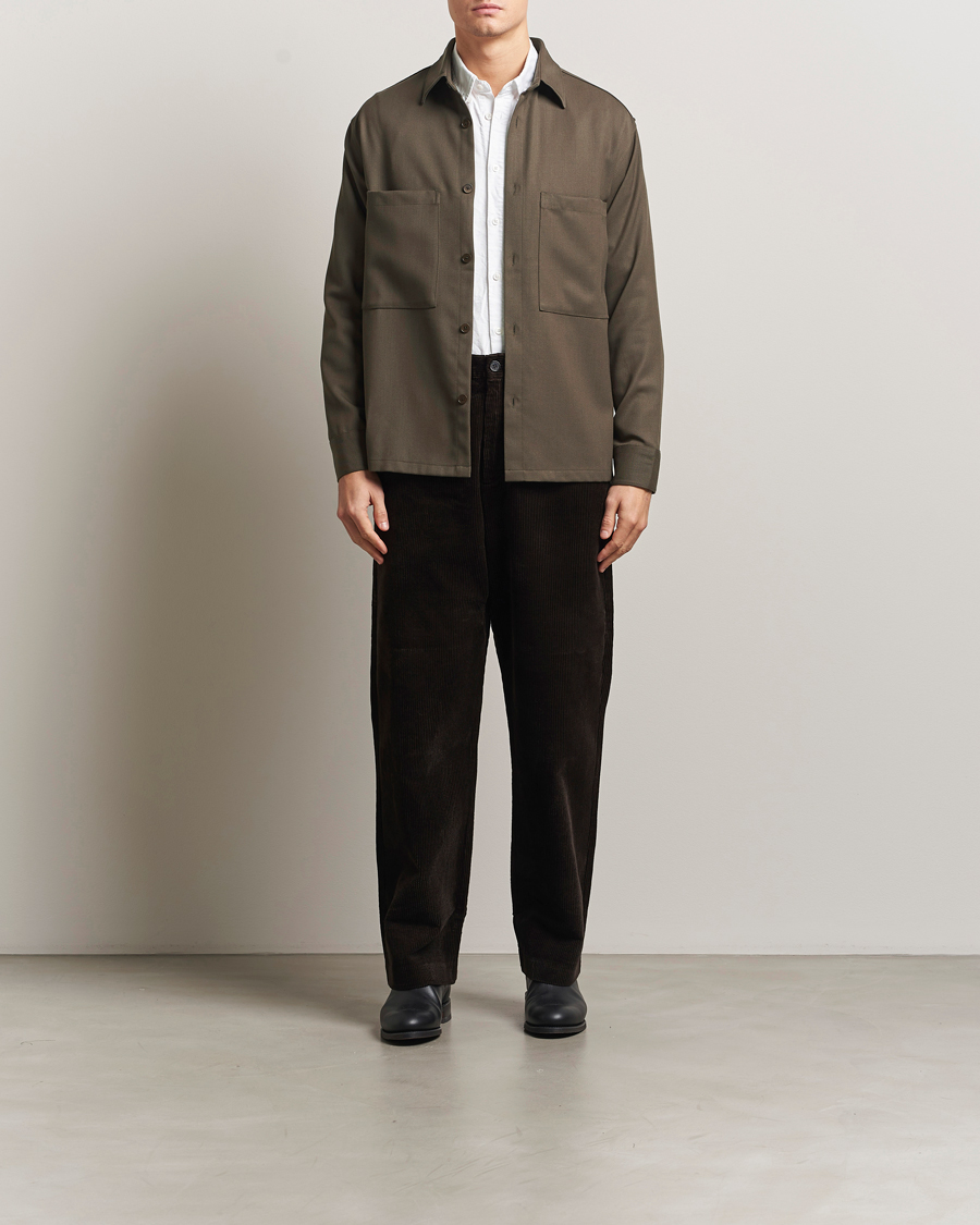 Mies | Kauluspaidat | NN07 | Freddy Wool/Tencel Overshirt Mable Husk