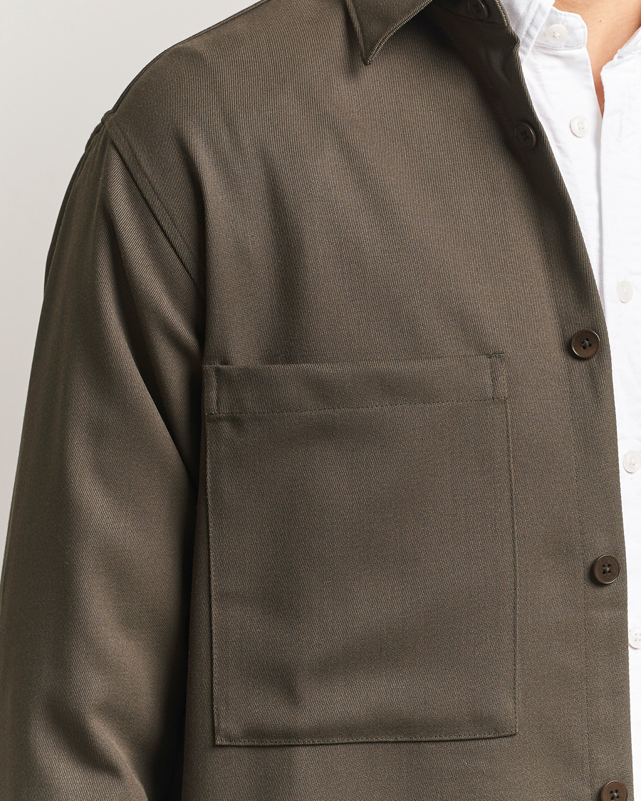 Mies | Kauluspaidat | NN07 | Freddy Wool/Tencel Overshirt Mable Husk