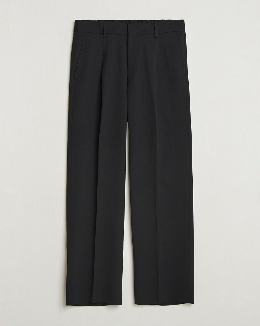 Mies | Housut | NN07 | Kay Relaxed Fit Wool/Tencel Trousers Black