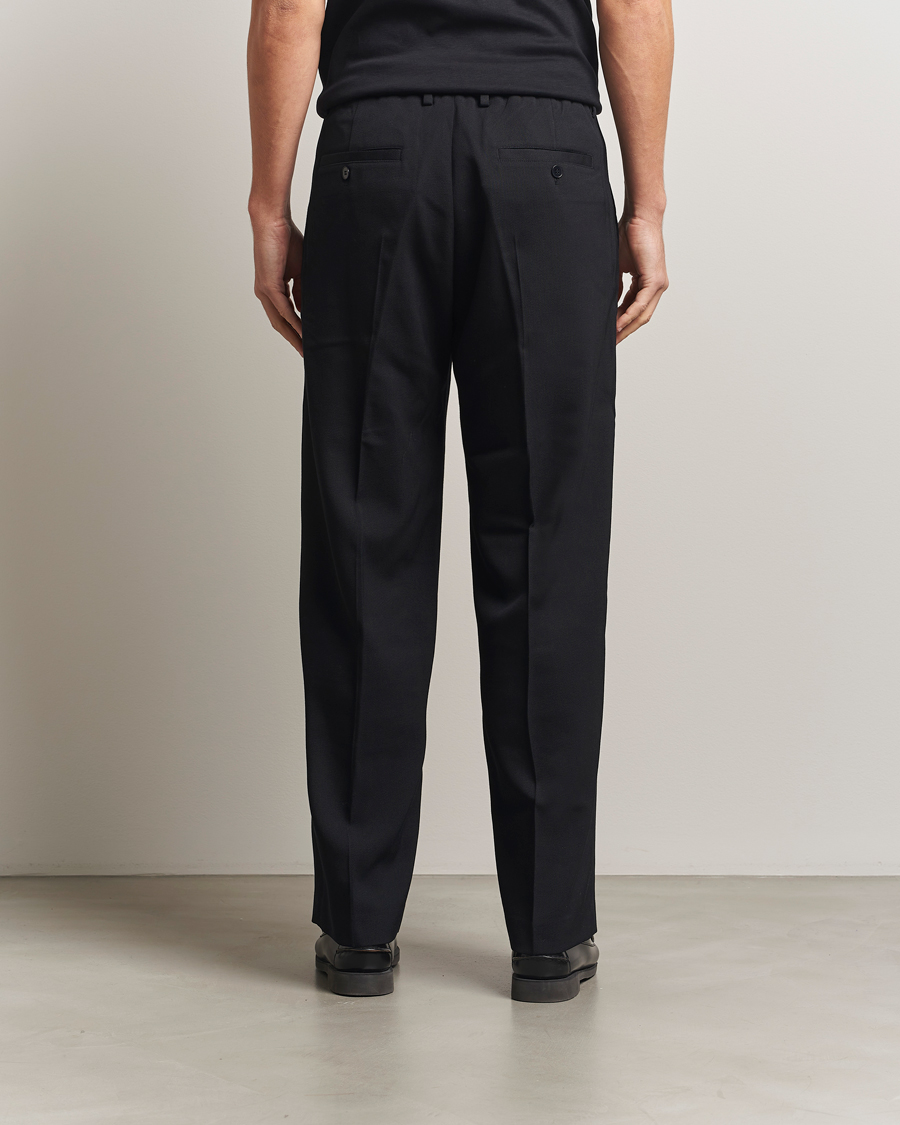 Mies | Housut | NN07 | Kay Relaxed Fit Wool/Tencel Trousers Black