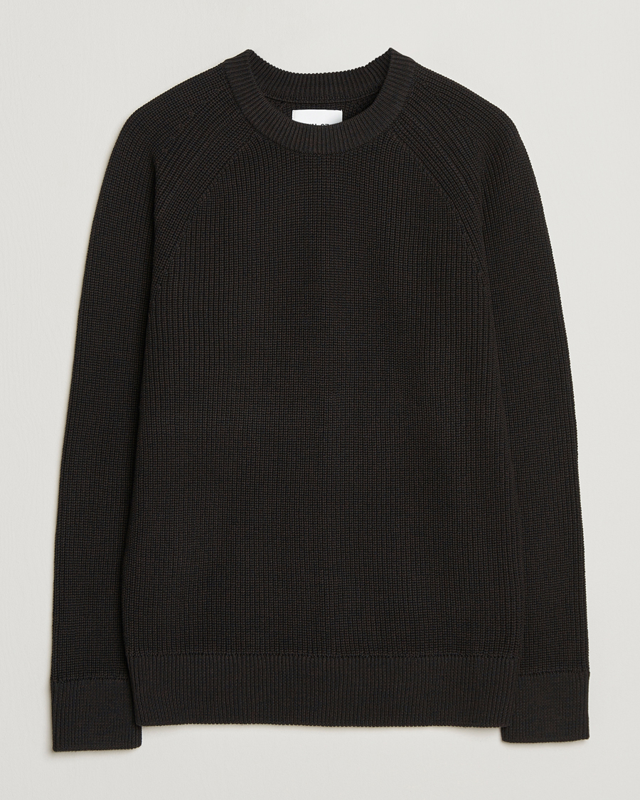 Miehet |  | NN07 | Jacobo Cotton Knitted Sweater Dusky Port