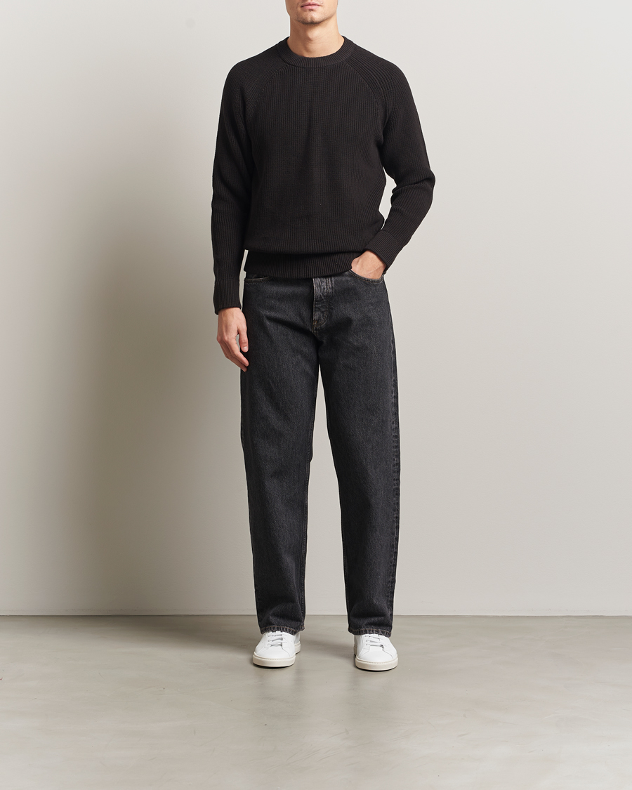 Mies | Puserot | NN07 | Jacobo Cotton Knitted Sweater Dusky Port