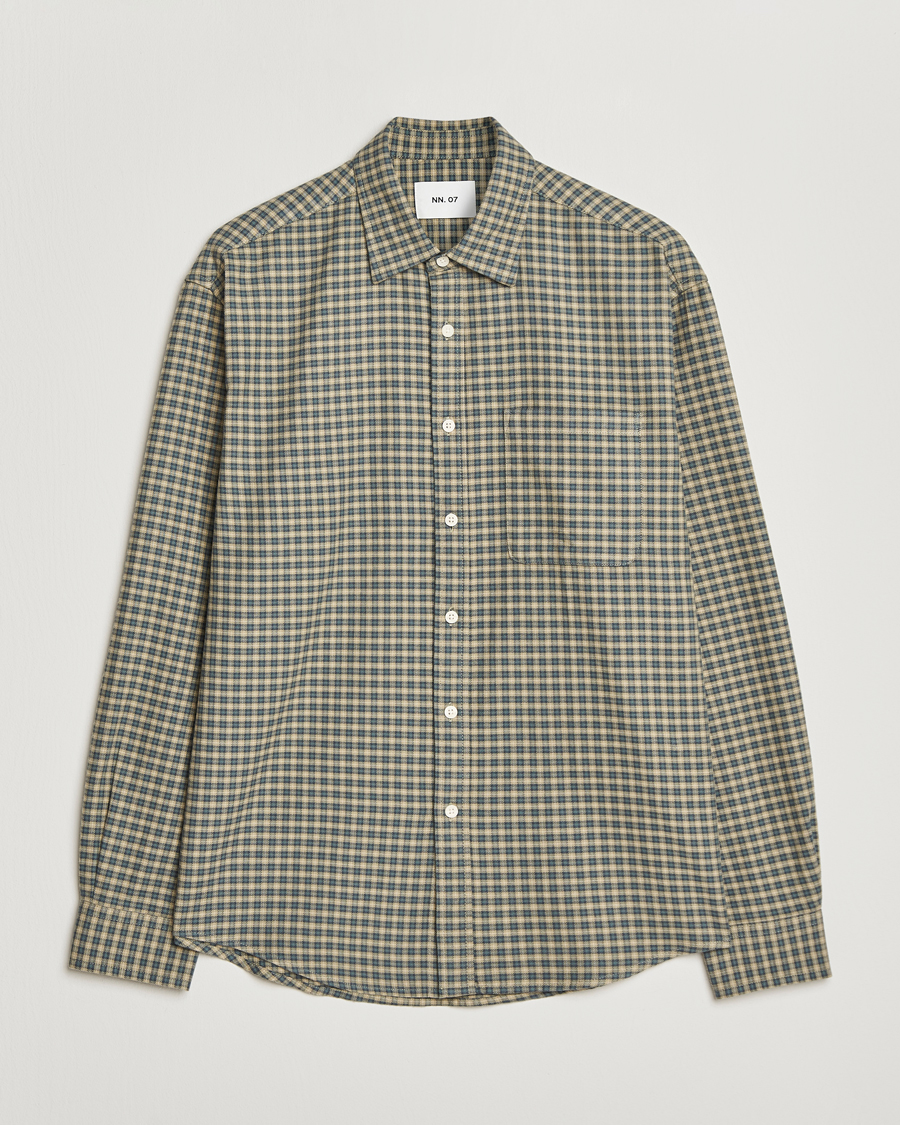 Miehet |  | NN07 | Deon Flannel Checked Shirt Coral