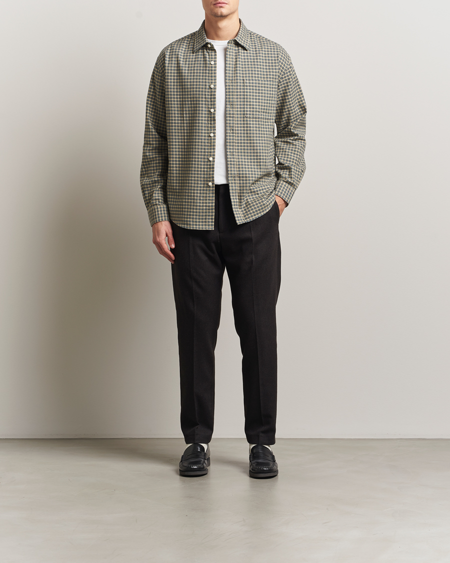 Mies | Kauluspaidat | NN07 | Deon Flannel Checked Shirt Coral