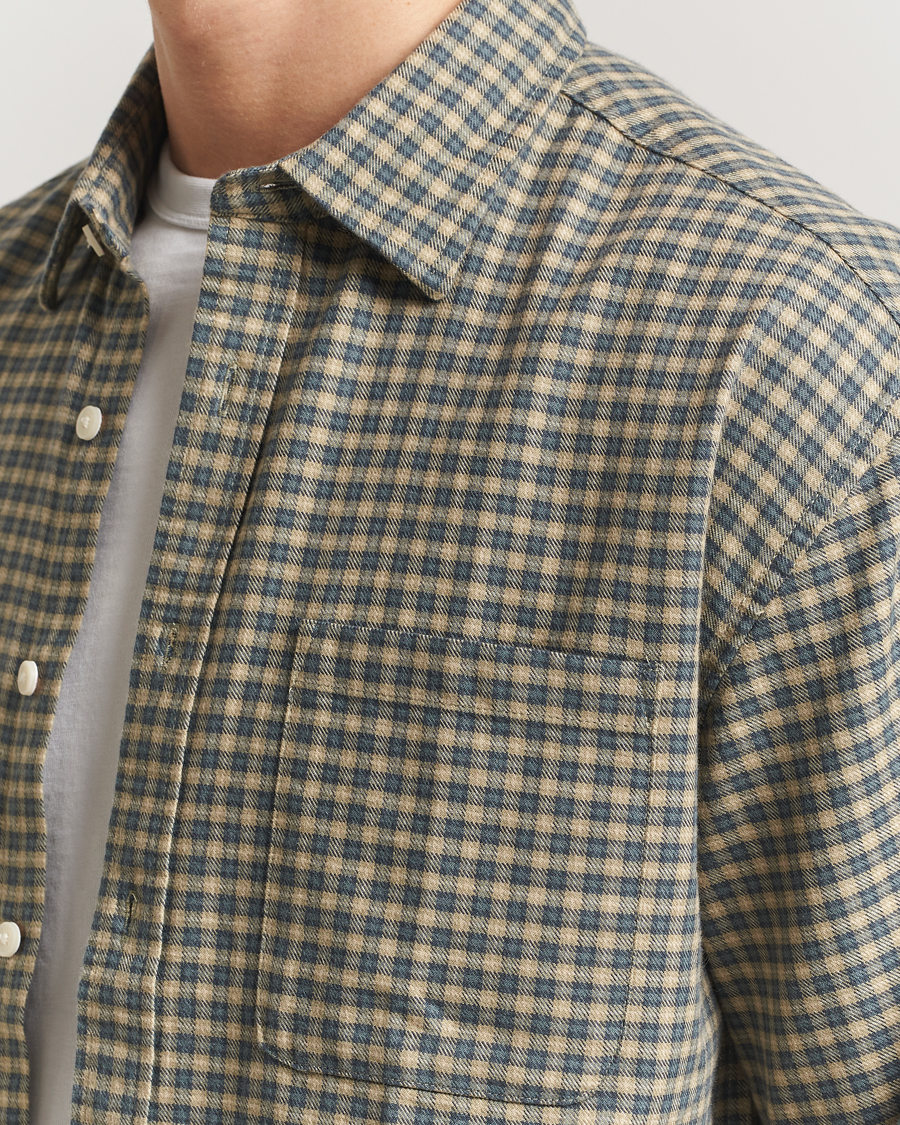 Mies | Kauluspaidat | NN07 | Deon Flannel Checked Shirt Coral