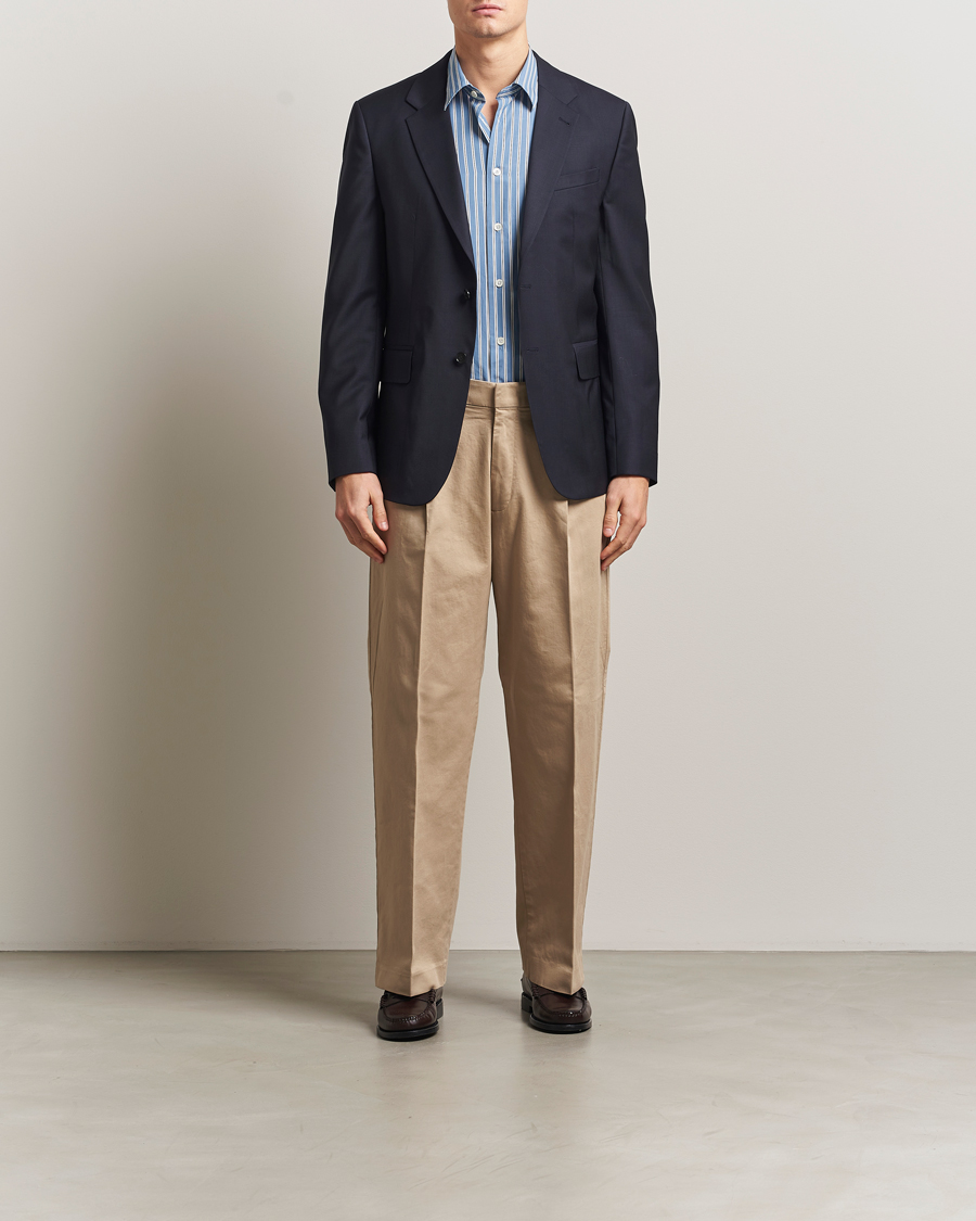 Mies | Housut | NN07 | Kay Relaxed Fit Pleated Trousers Desert Khaki