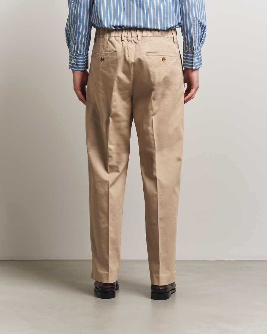 Mies | Housut | NN07 | Kay Relaxed Fit Pleated Trousers Desert Khaki