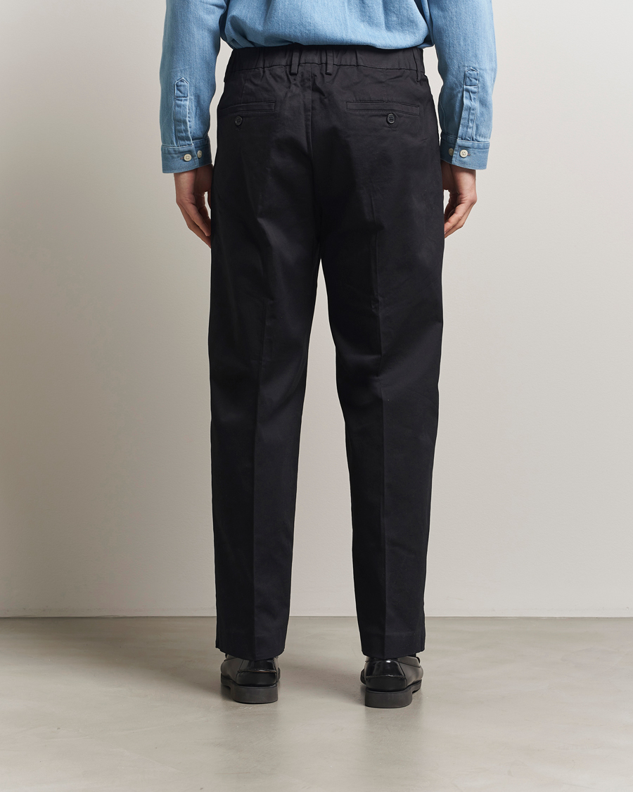 Mies | Housut | NN07 | Kay Relaxed Fit Pleated Trousers Black