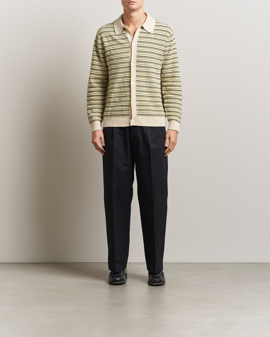Mies | Puserot | NN07 | Jackie Structured Knitted Cardigan Ivory Multi
