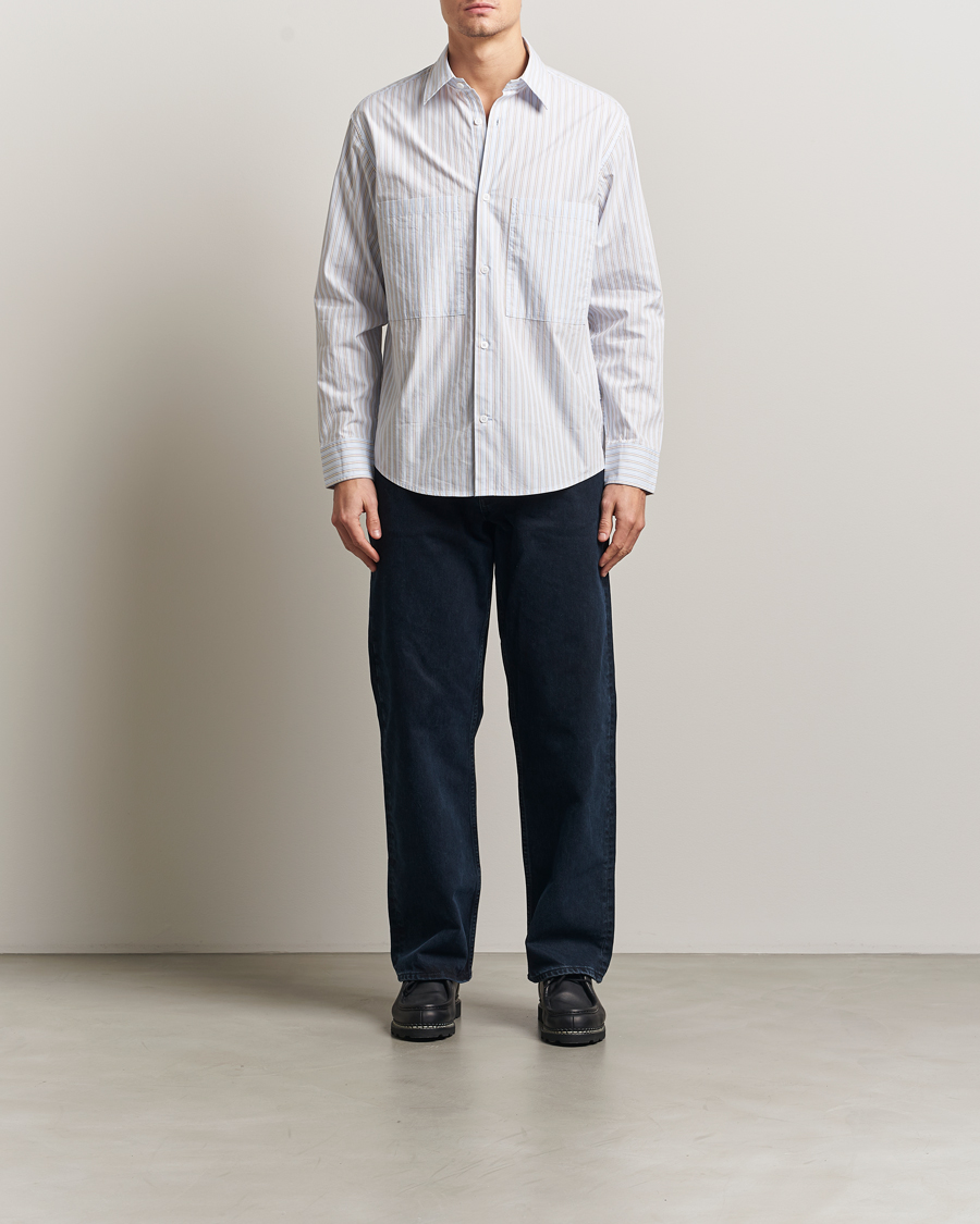 Mies | Kauluspaidat | NN07 | Freddy Striped Poplin Shirt Multi