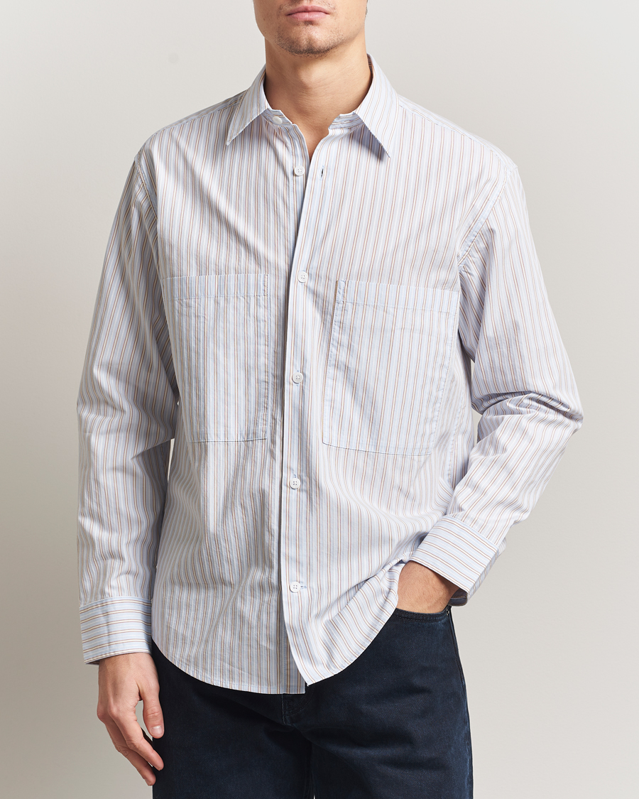 Mies | Kauluspaidat | NN07 | Freddy Striped Poplin Shirt Multi