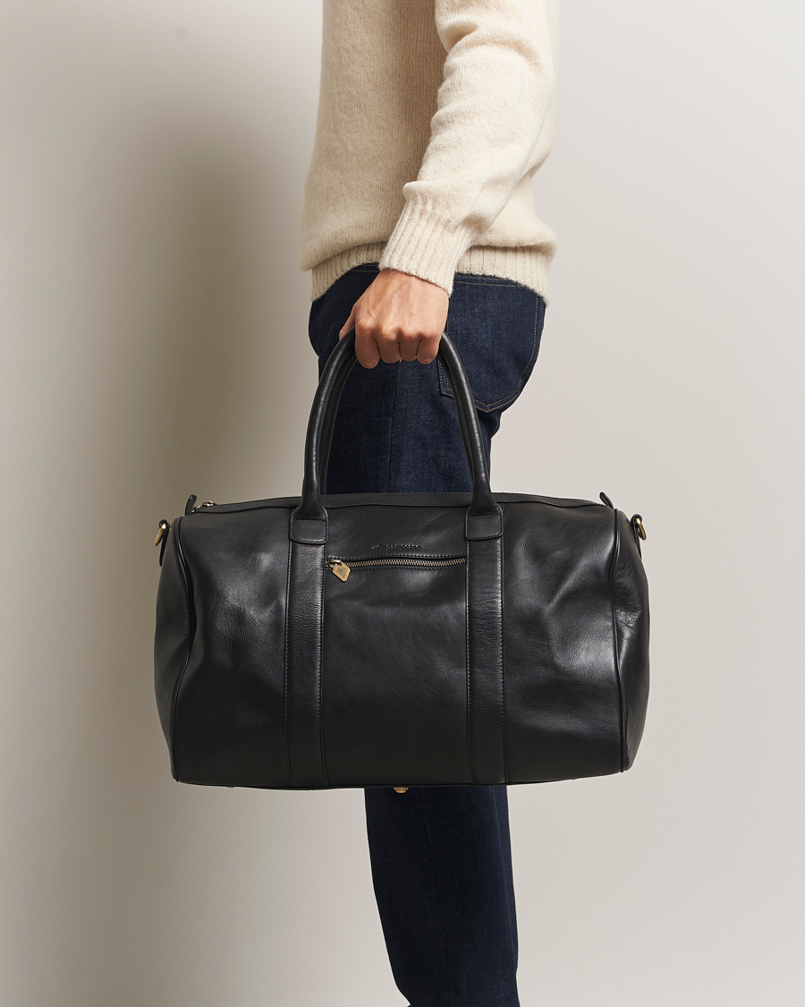 Mies | Laukut | Pampeano | Varon Small Leather Weekend Bag Black