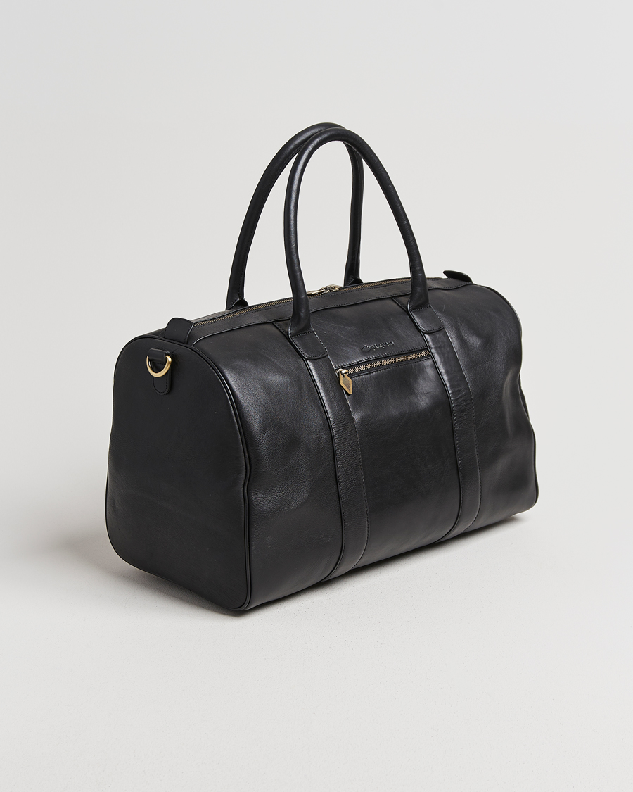 Mies | Laukut | Pampeano | Varon Small Leather Weekend Bag Black