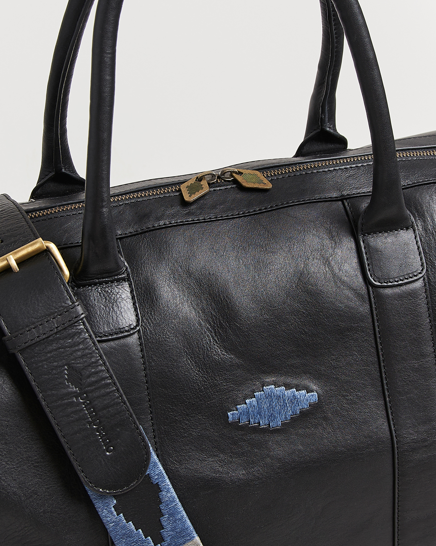 Mies | Laukut | Pampeano | Varon Small Leather Weekend Bag Black