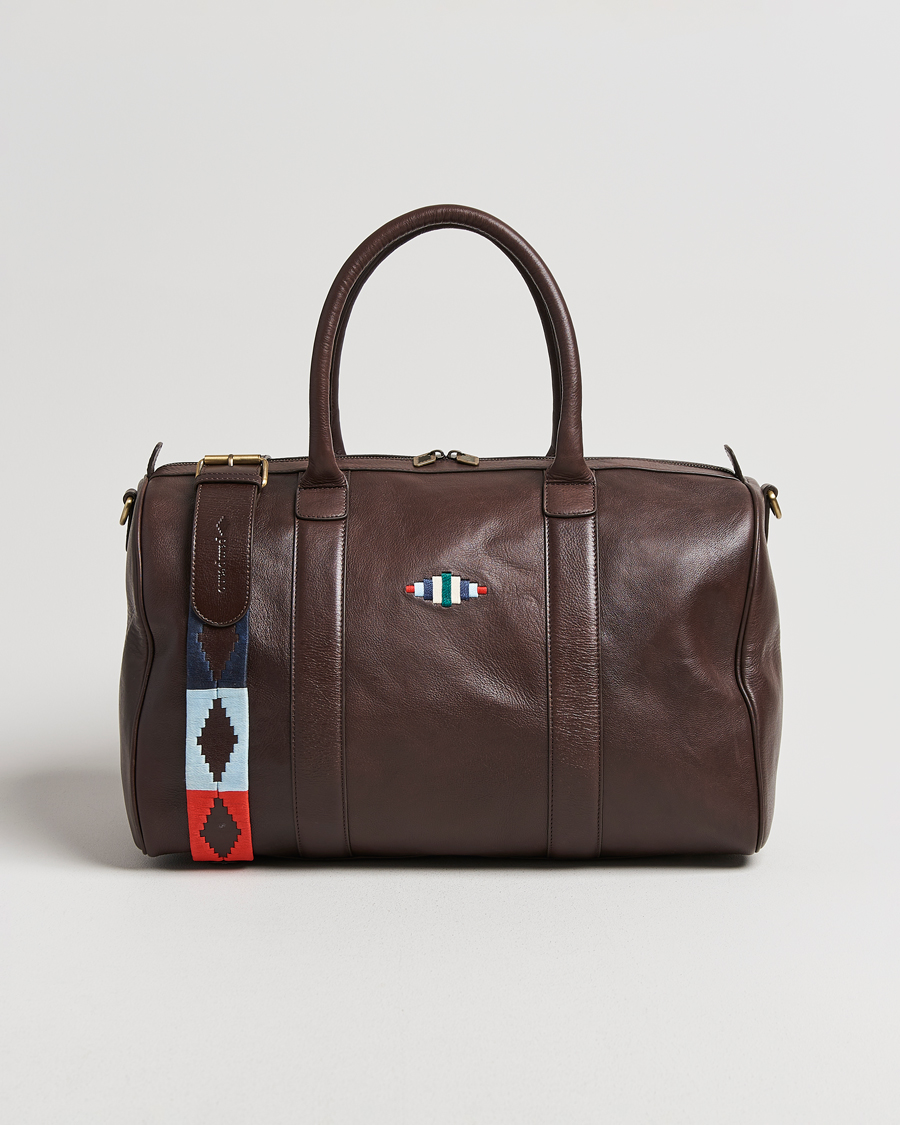 Mies | Laukut | Pampeano | Varon Small Leather Weekend Bag Brown