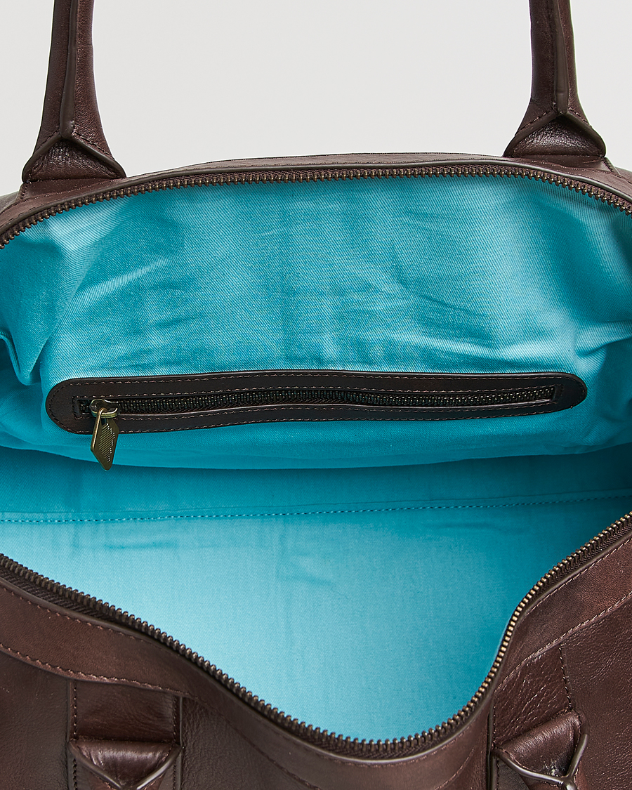 Mies | Laukut | Pampeano | Varon Small Leather Weekend Bag Brown