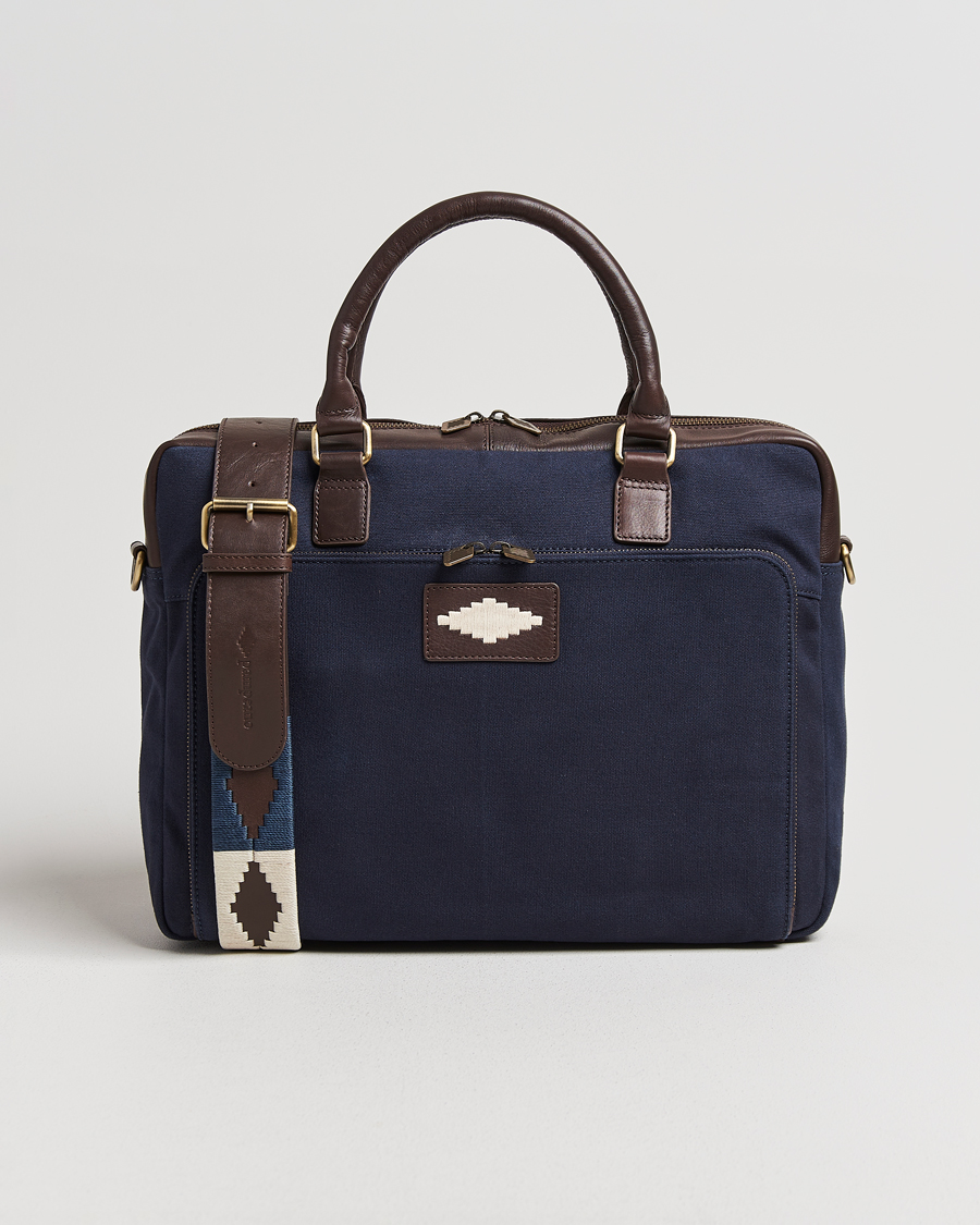 Mies | Pampeano Mensajero Canvas Briefcase Navy | Pampeano | Mensajero Canvas Briefcase Navy